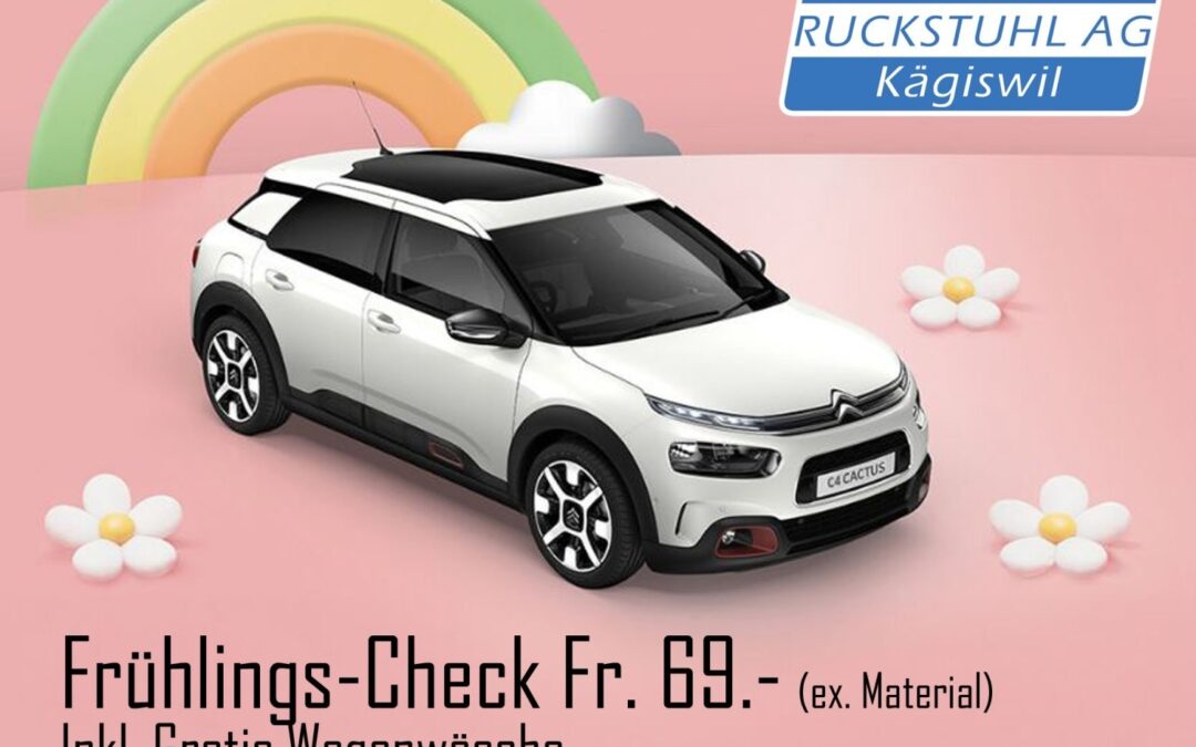 Frühlingszeit = Frühlings-Check