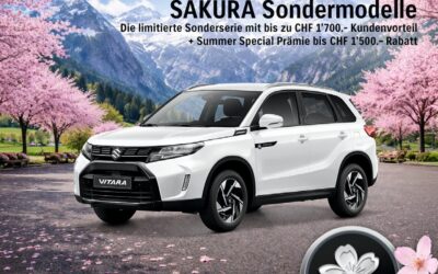 Sakura Sondermodell mit bis zu Fr. 3’200.- Preisvorteil